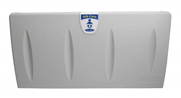 Baby change station Frost grey front