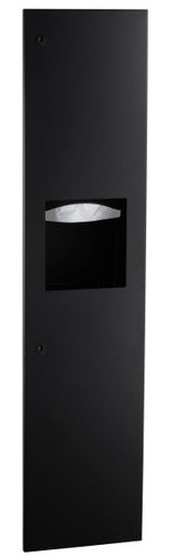 B-3803.MBLK - Bobrick Recessed Paper Towel Dispenser/Waste Bin (Matte Black)