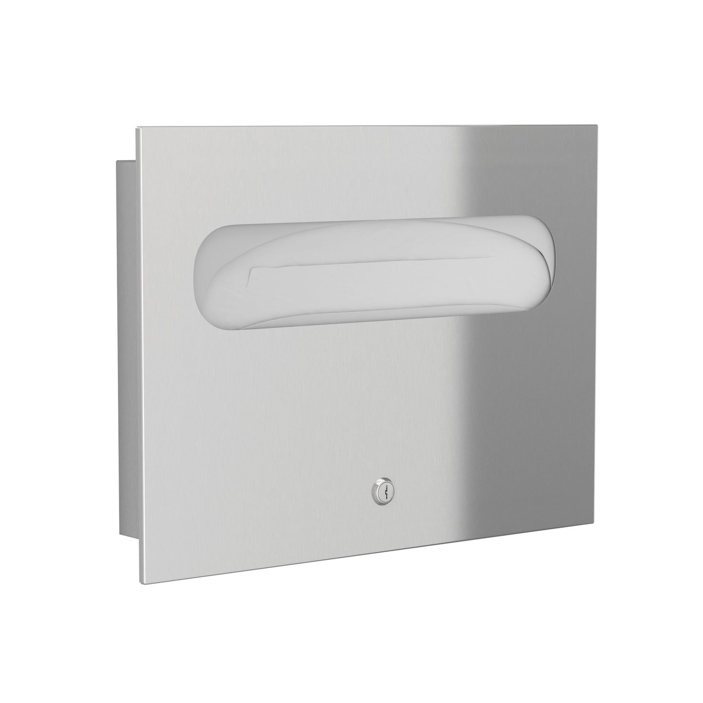 Bradley Frameless Recessed Toilet Seat Cover Dispenser