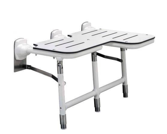 B-918116L - Folding Shower Bariatric Seat (Left hand)