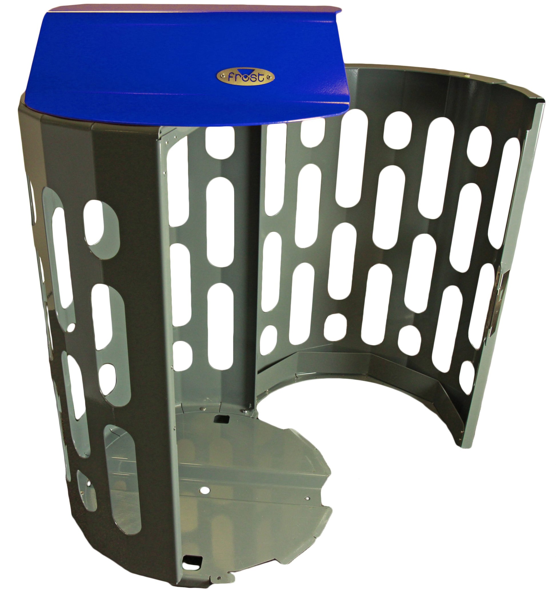 Frost Stingray Waste Receptacle Blue Open