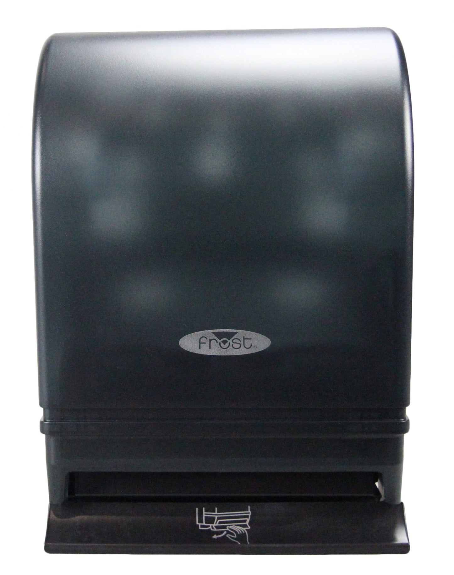 Frost Transparent Paper Towel Dispenser Front View