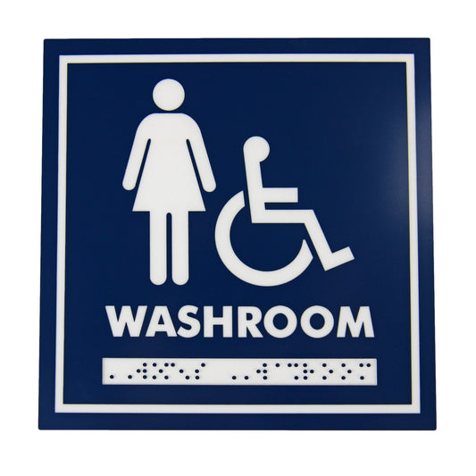 Frost Female/Wheelchair Washroom Sign
