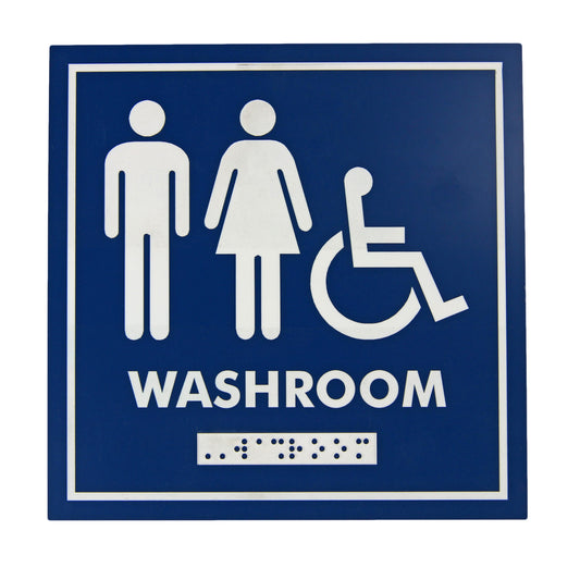 Frost Washroom Sign Gender Neutral Wheelchair 