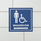Frost Washroom Sign Male/Wheelchair in use