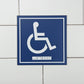 Frost Washroom Sign Wheelchair in use