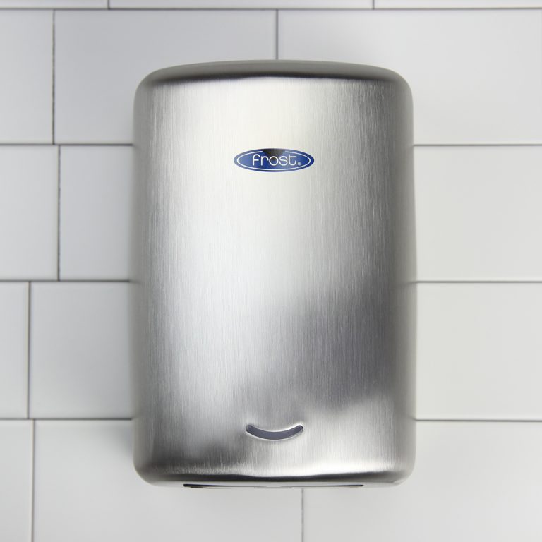 Frost hand dryer blue stainless wall