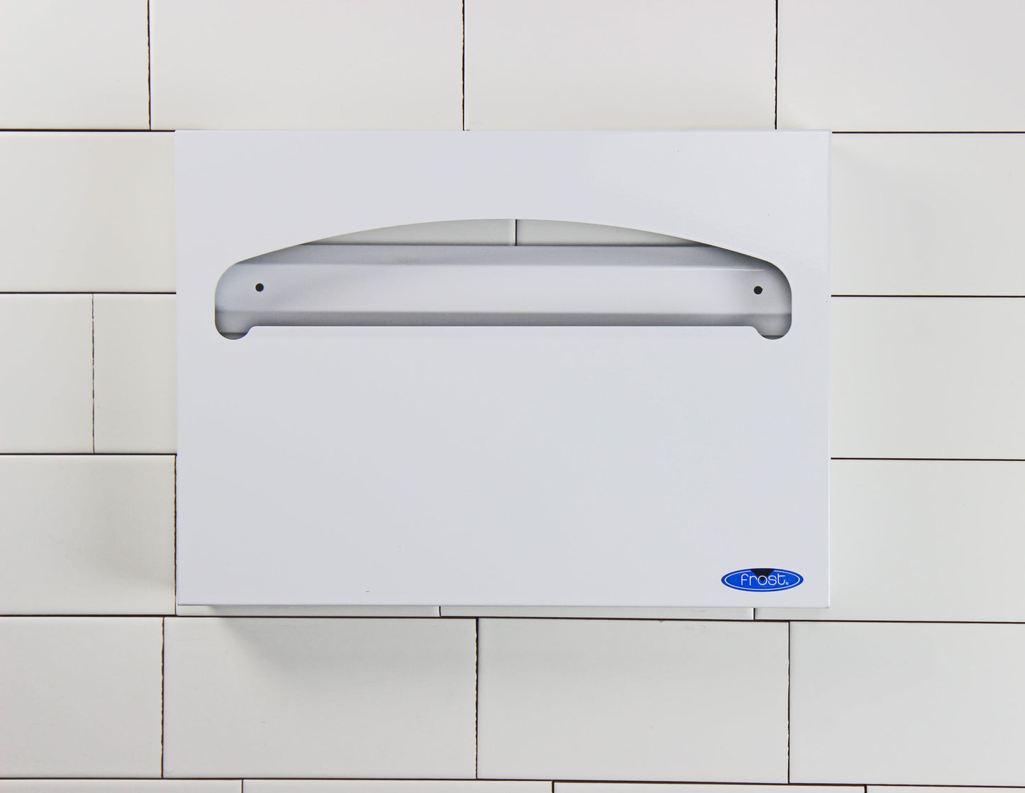 Frost White Toilet Seat Cover Dispenser wall view