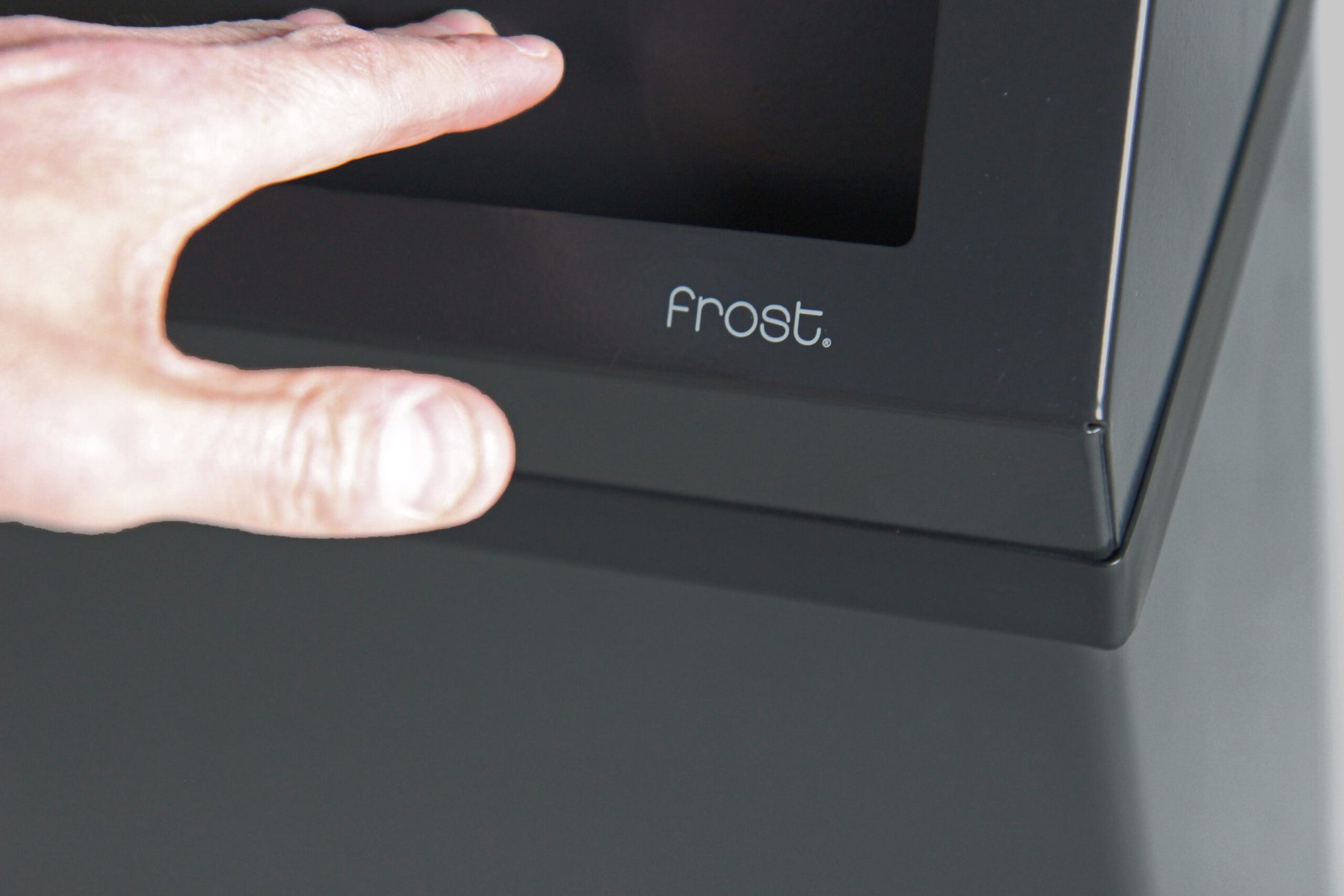 Frost Black Waste Receptacle Brand View