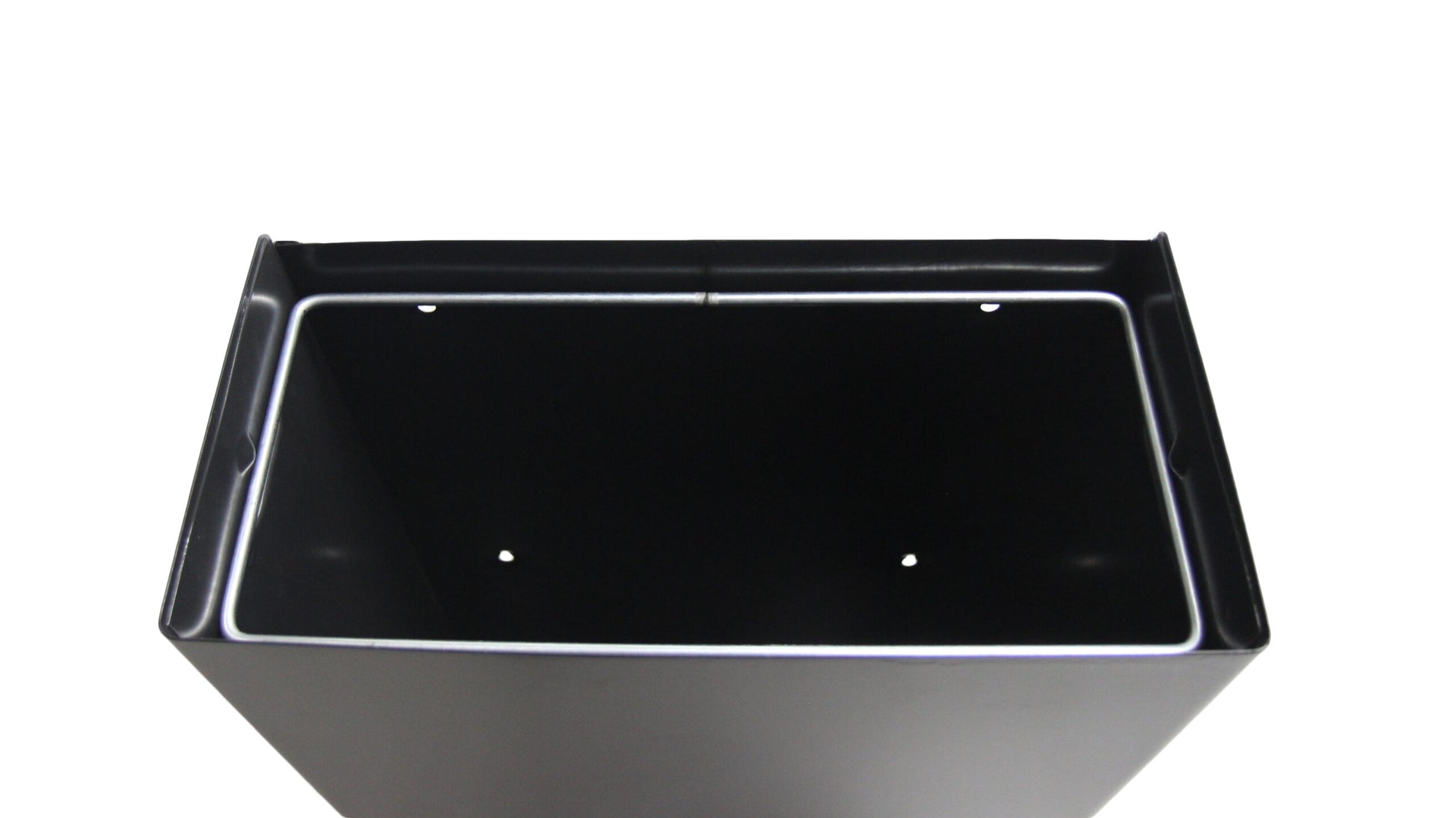 Frost Black Waste Receptacle Open View