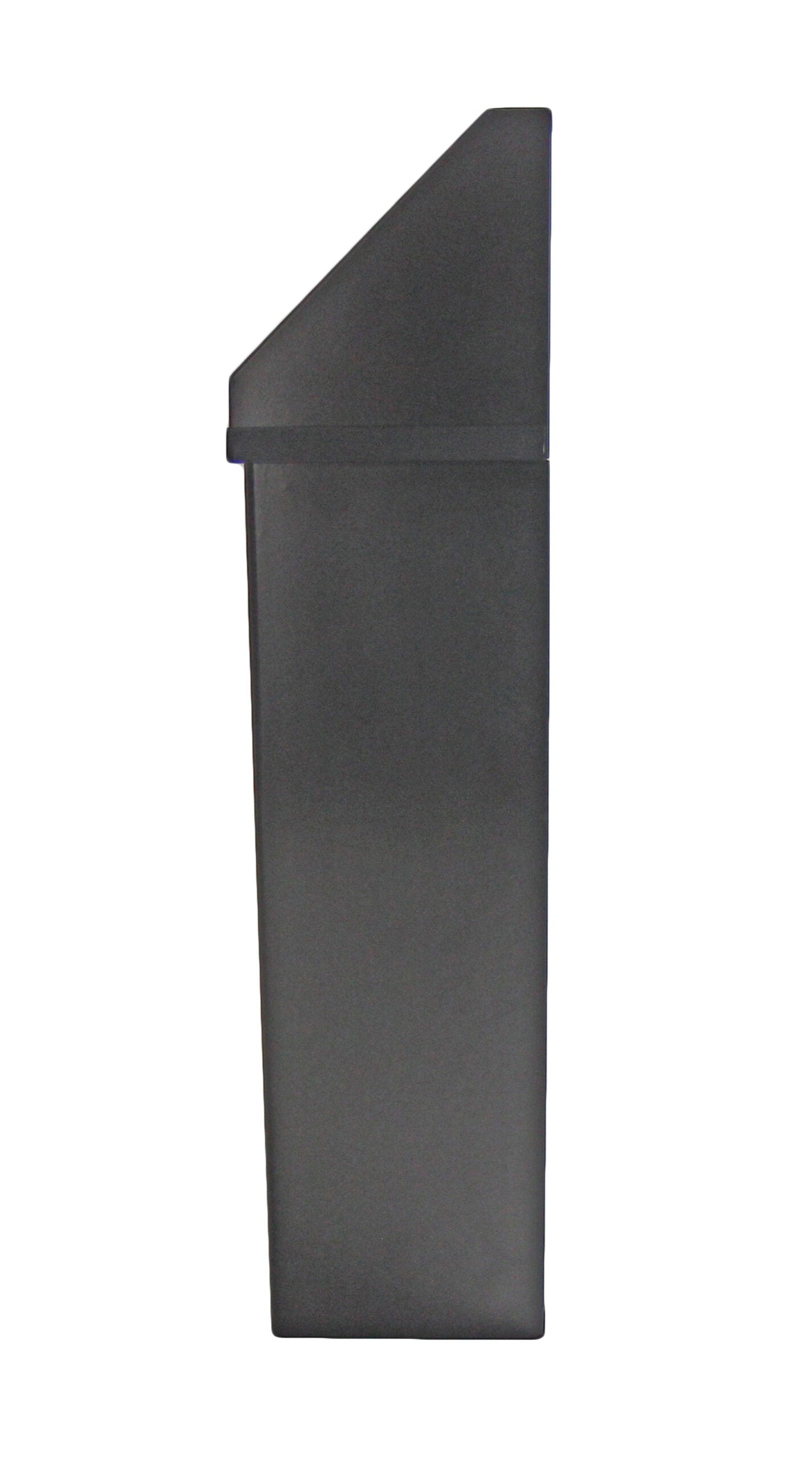 Frost Black Waste Receptacle Side View