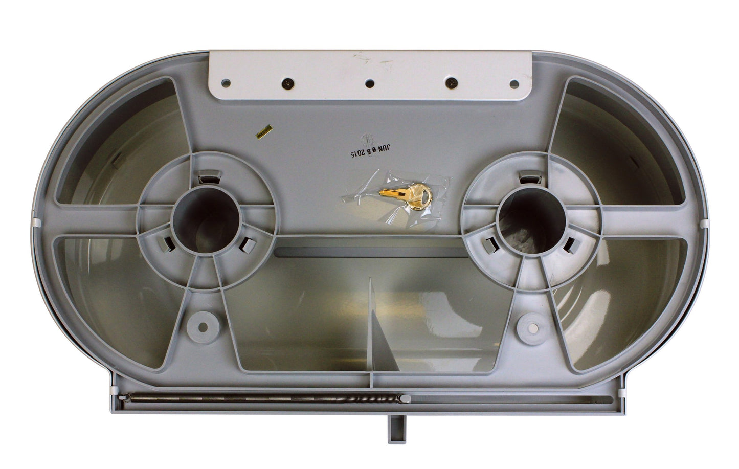 Frost White Jumbo Paper Towel Dispenser Back view