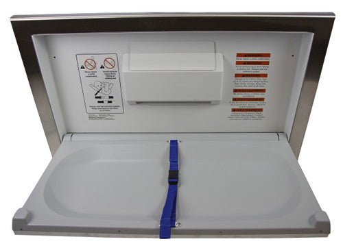 F-1124-S - Table à langer Frost en acier inoxydable horizontal de surface