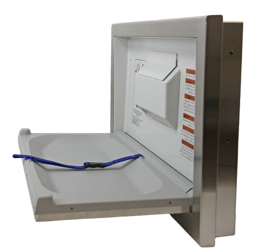 F-1124-S - Table à langer Frost en acier inoxydable horizontal de surface