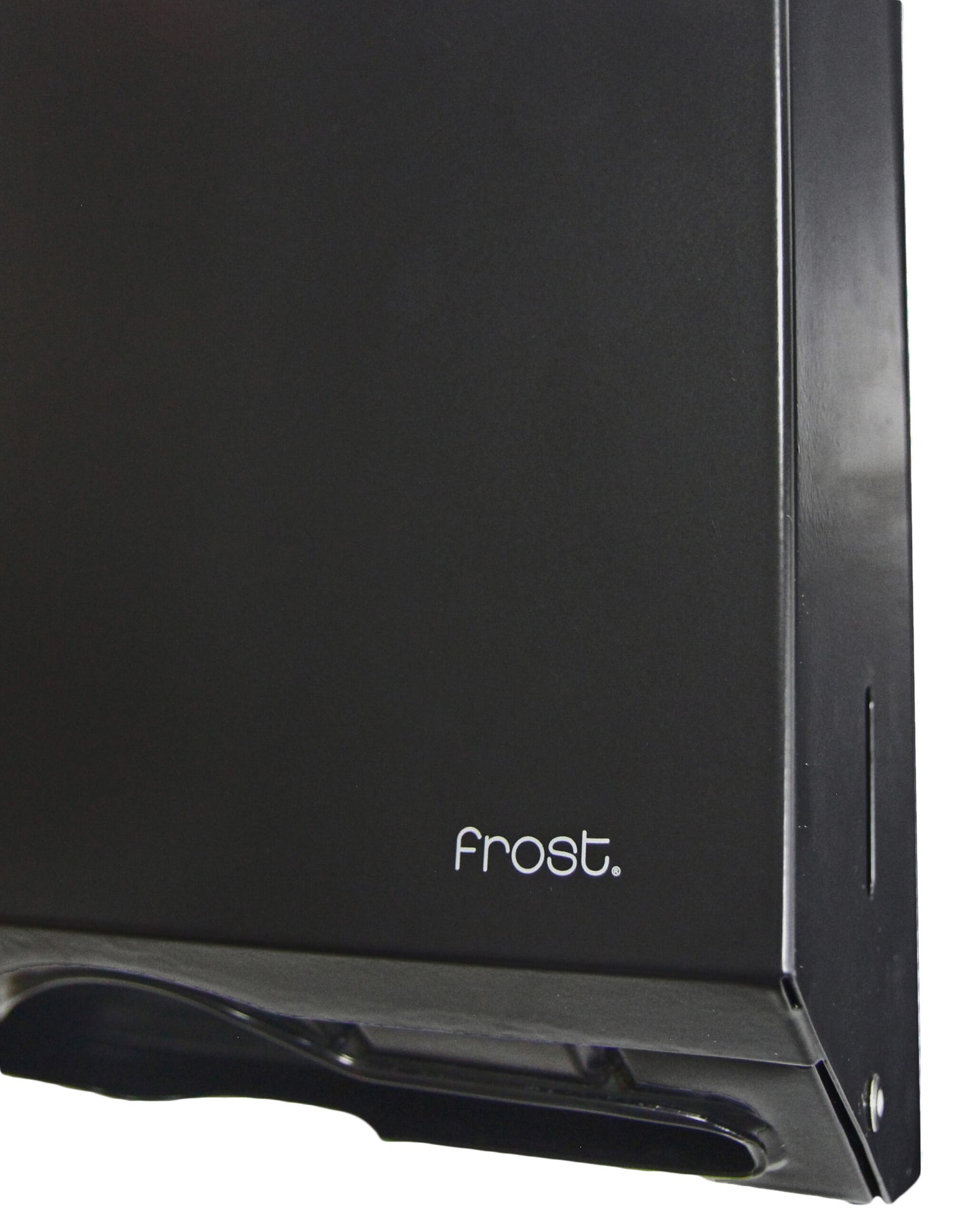 Frost Black Paper Towel Dispenser Close view