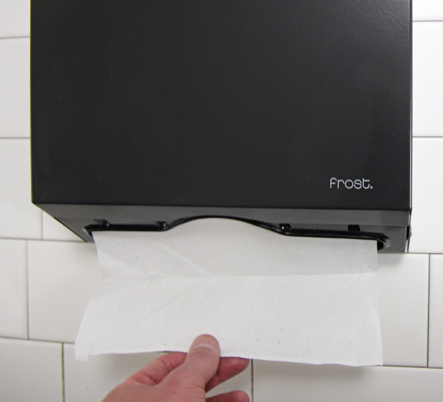 Frost Black Paper Towel Dispenser Paper View