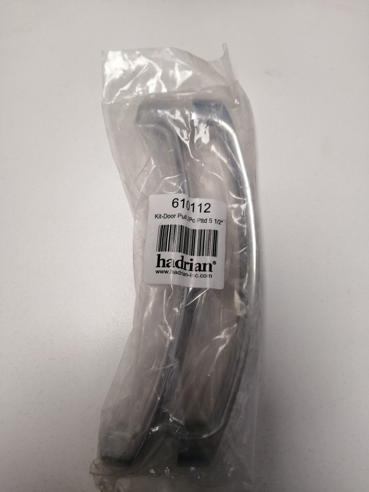 Toilet partition hardware Hadrian door pull bag