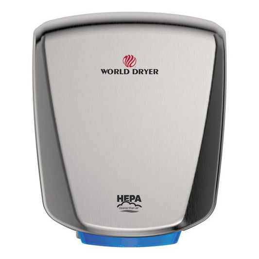 Q-973A2 - Séchoir à mains automatique de surface acier inoxydable brossé de la collection World Dryer