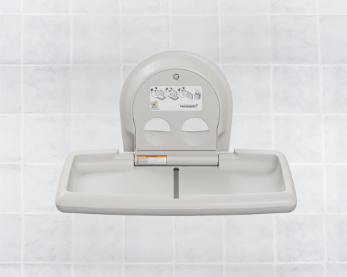 Baby Change Station White Granite Open