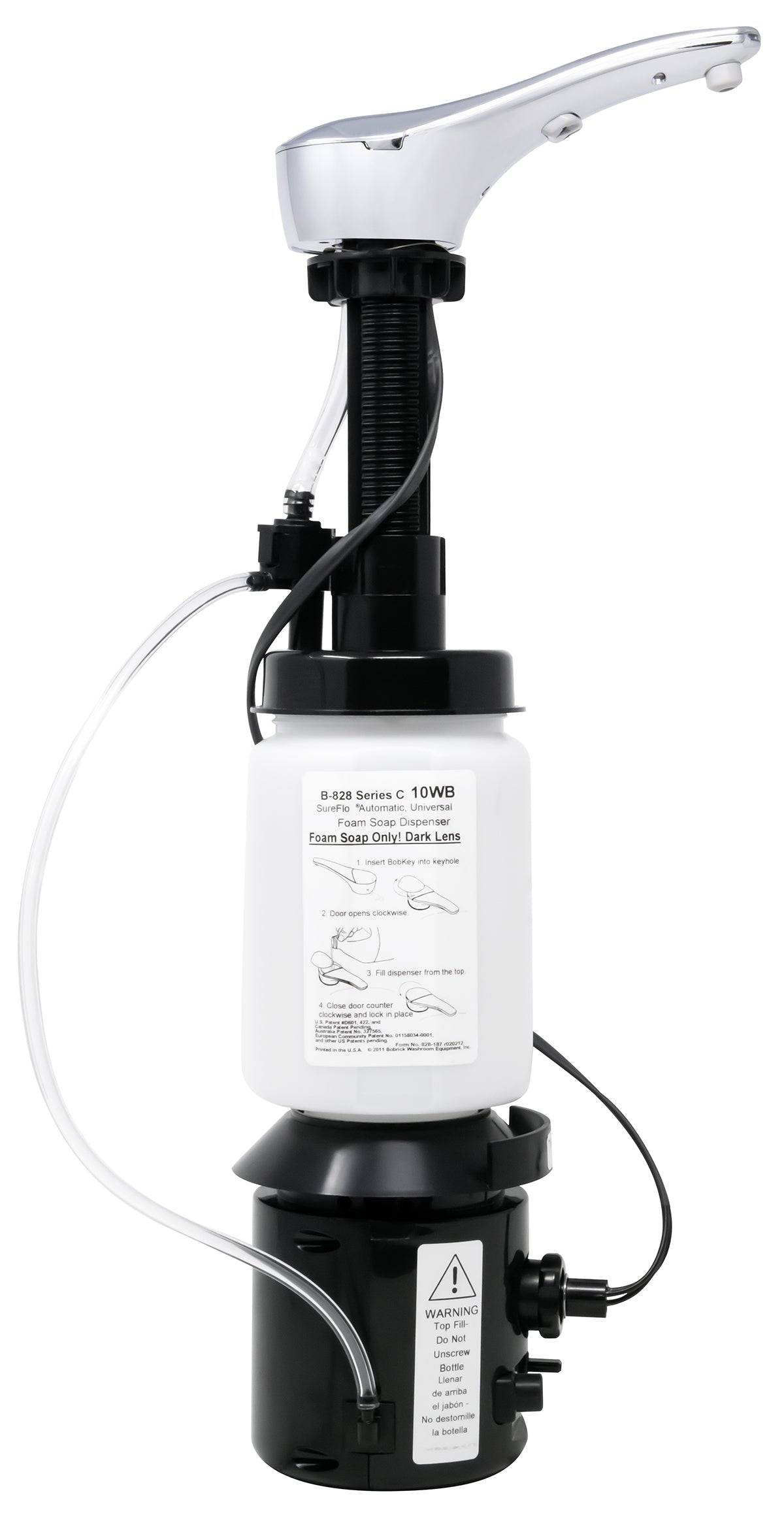 Bobrick Foam Soap Dispenser Open View