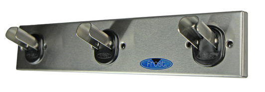 F-1150-3-SS - Bande de patères de sécurité en acier inoxydable Frost