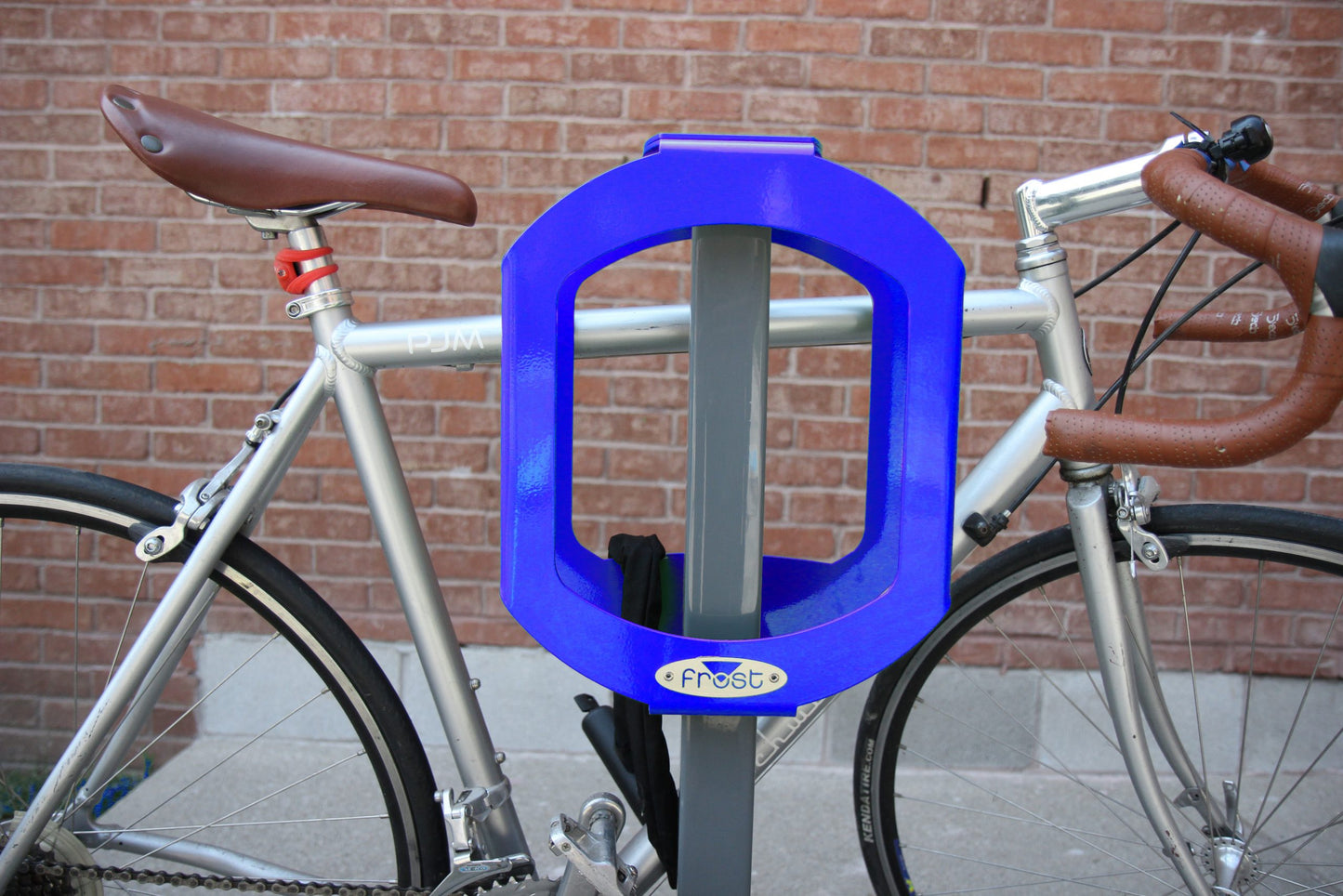 Frost bike rack bike stop blue bike