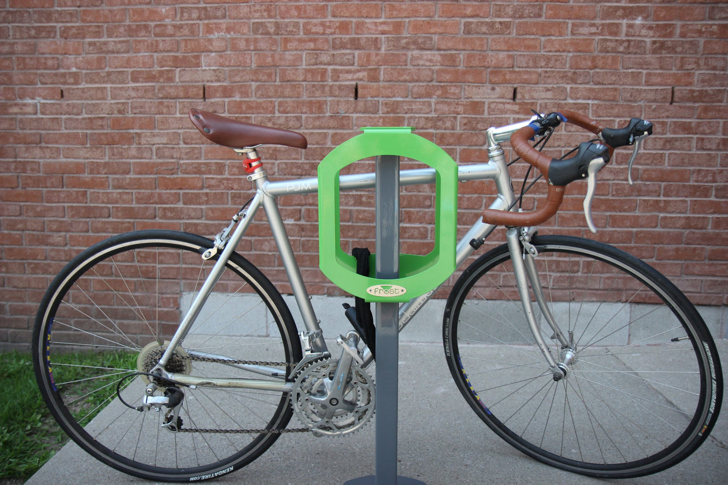 Frost bike rack bike stop green bike