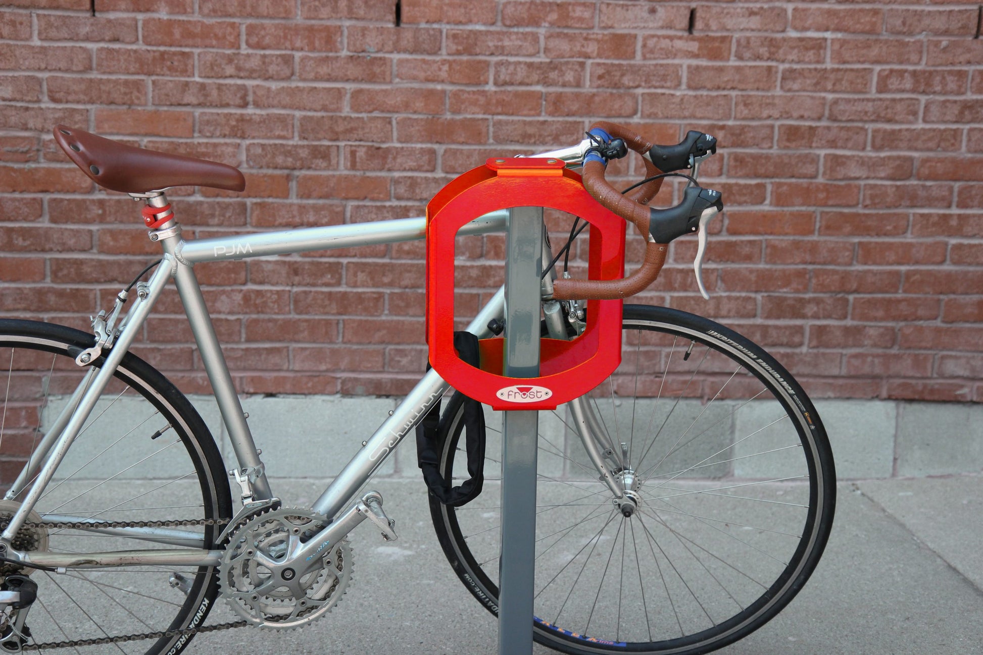 Frost bike rack bike stop red bike view