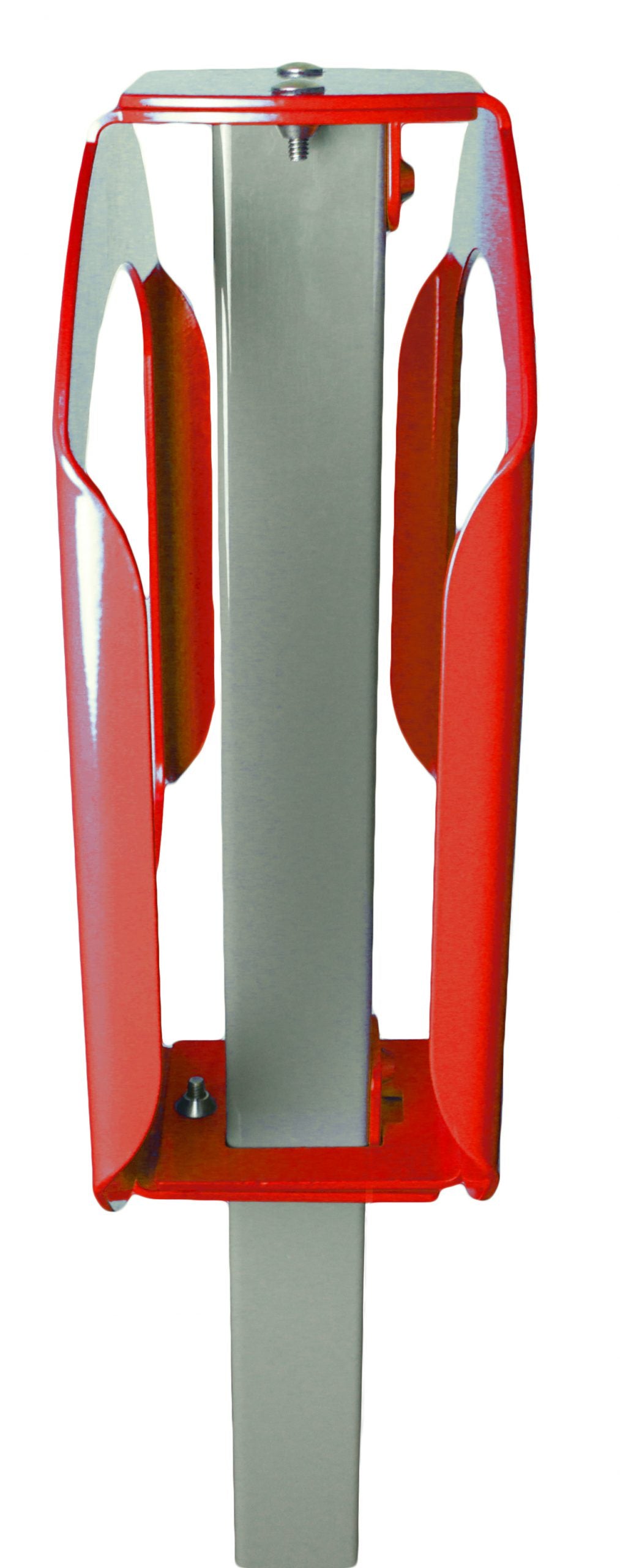 Frost bike rack bike stop red side view