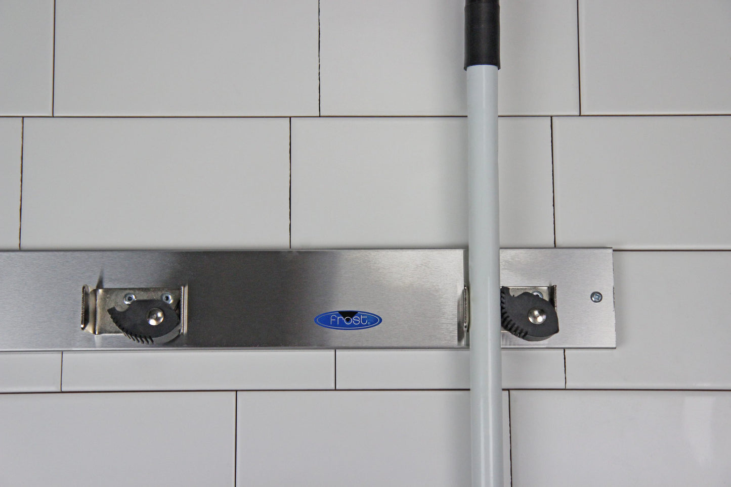 Frost Stainless Steel Mop Holder in use