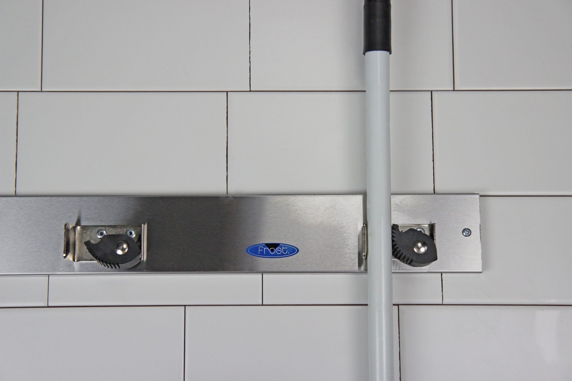 Frost Stainless Steel Mop Holder in use