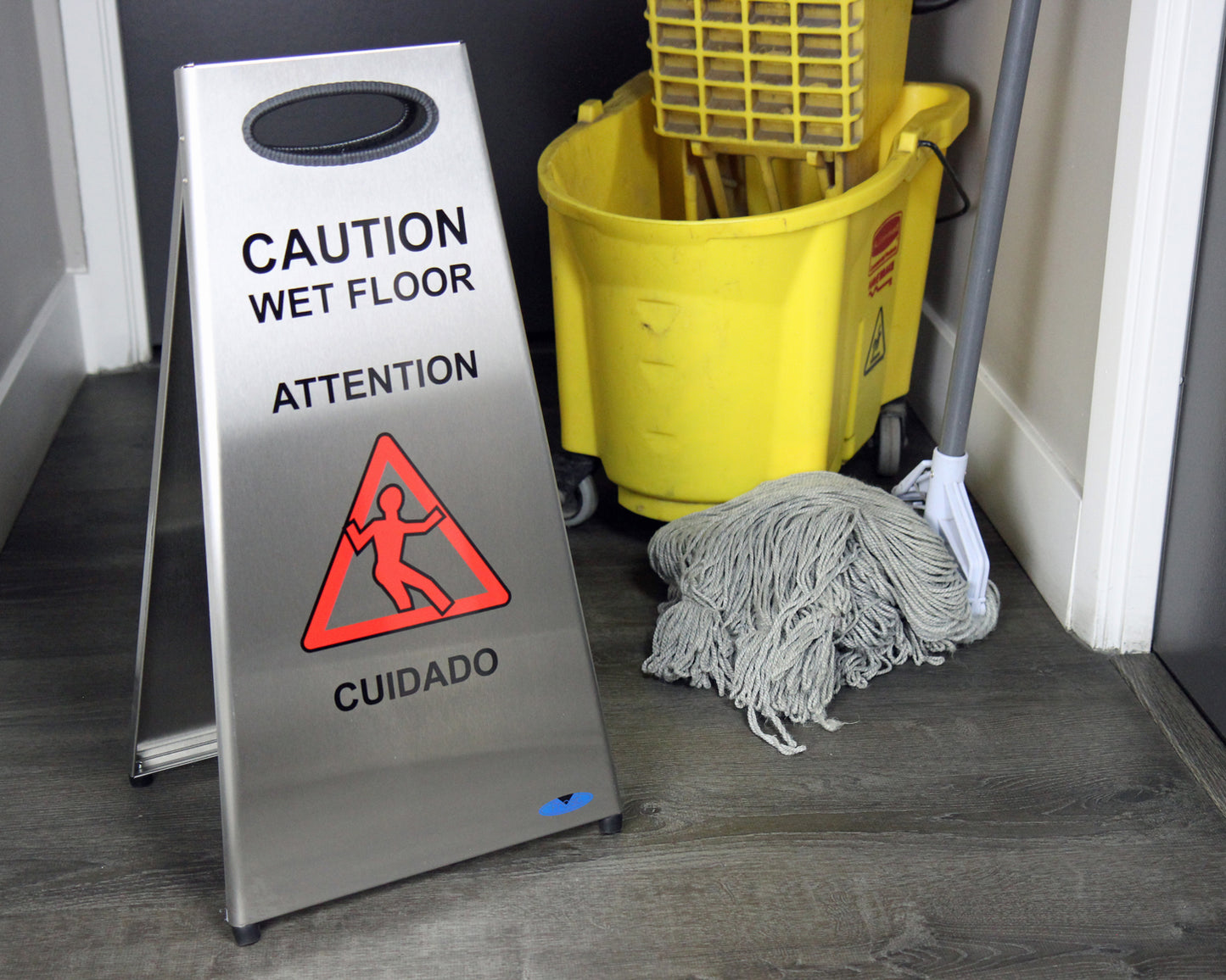 Frost Wet Floor Sign Janitorial