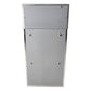 Frost Stainless Steel Waste Receptacle Back view