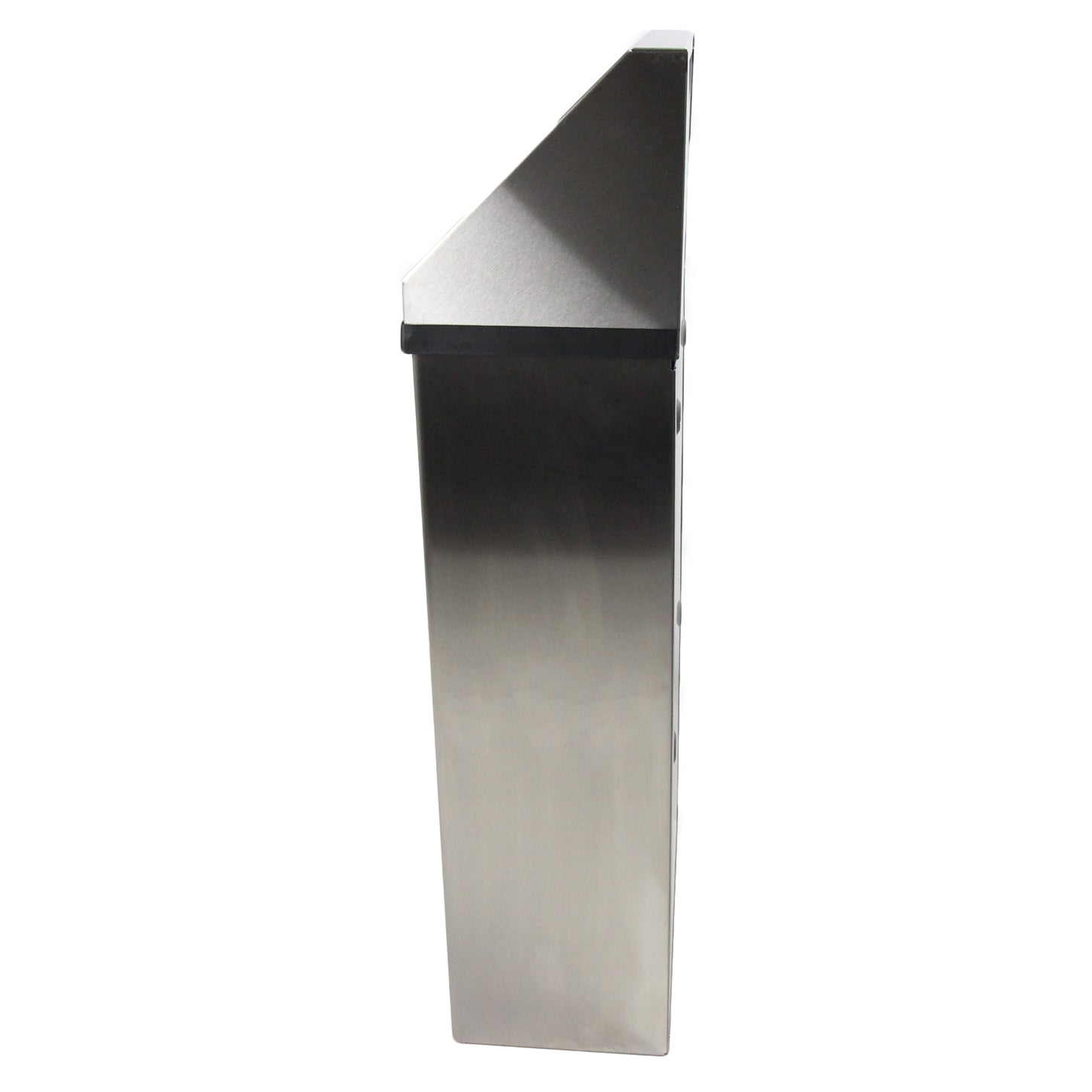 Frost Stainless Steel Waste Receptacle Side View