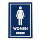 Frost Washroom Sign Female