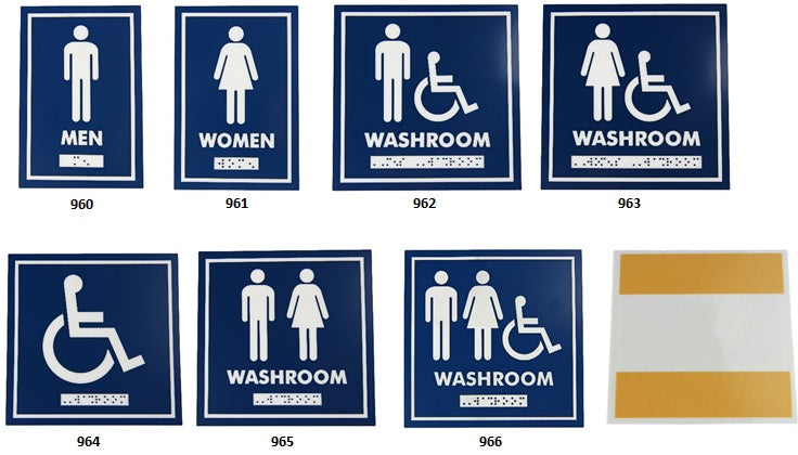 Frost Washroom Signs