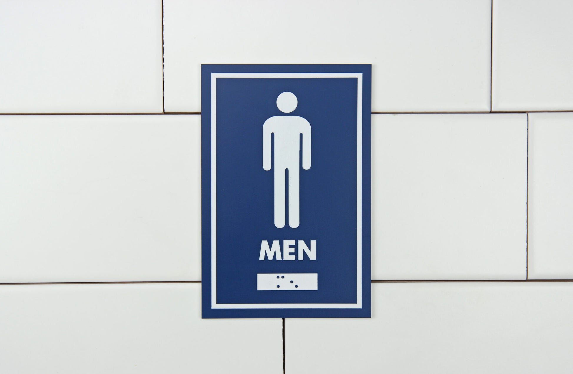 Frost Washroom Sign in use