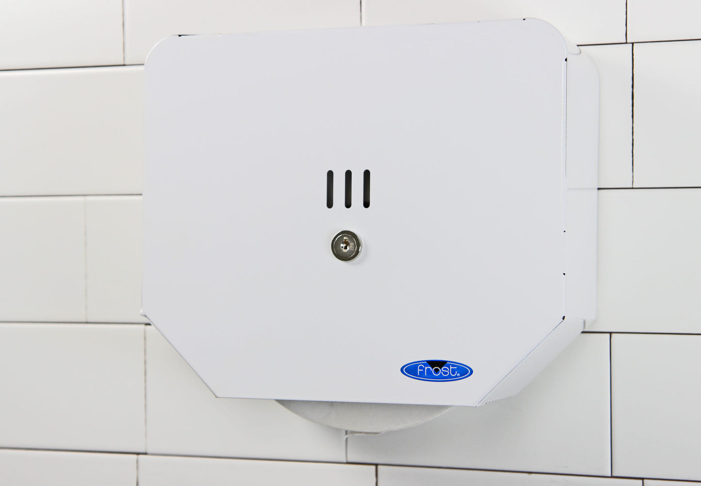 Frost White Jumbo Paper Towel Dispenser Wall View