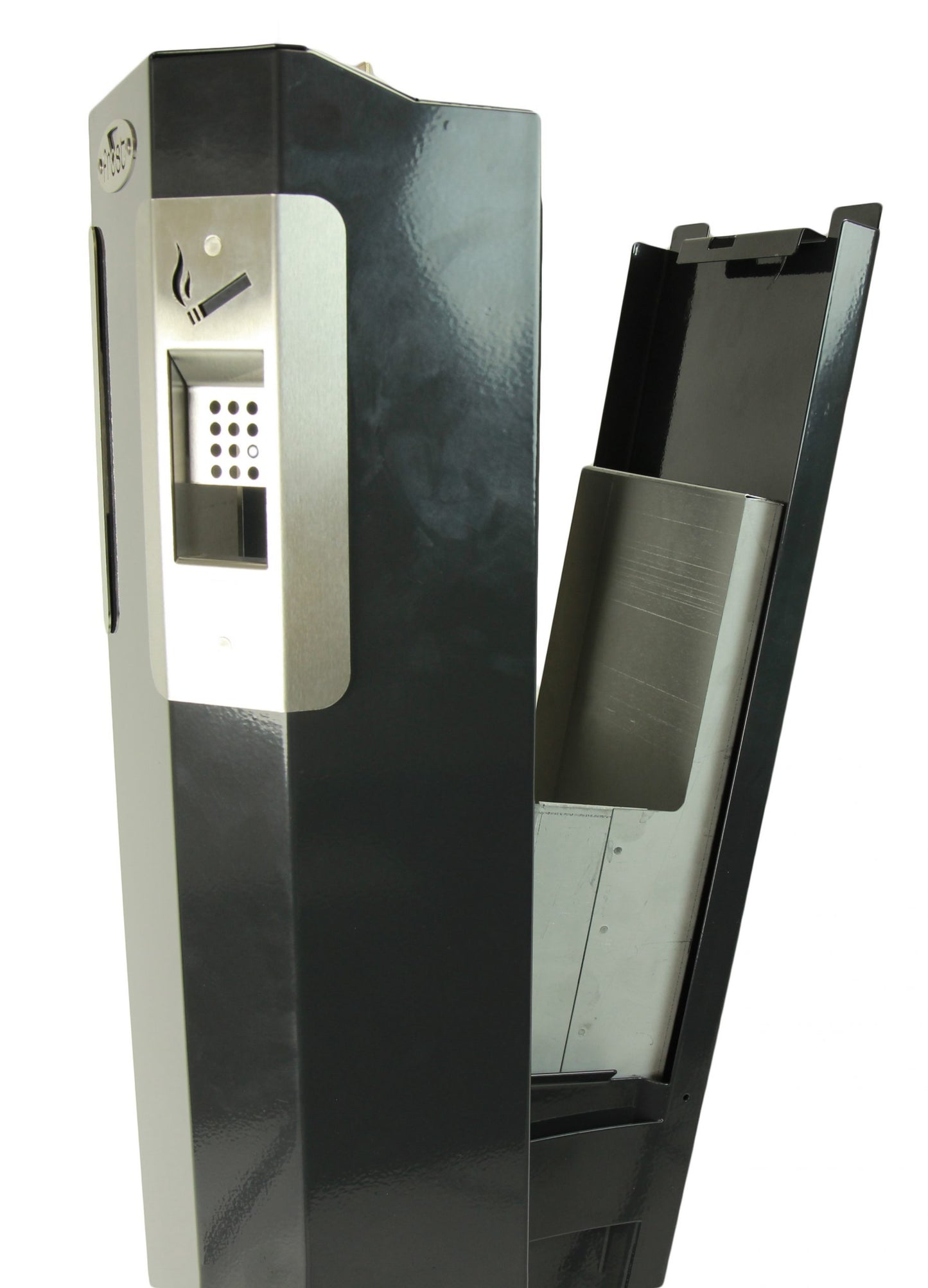 Frost Pedestal Ashtray Open View