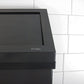 Frost Black Waste Receptacle Wall View