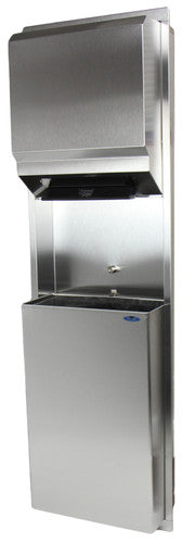 Frost F-422-50C - Surface mounted Control Roll Combination Paper Towel / Waste Receptacle