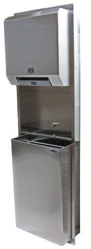 Frost F-422-70A - Recessed Hands Free Combination Paper Towel/Waste Receptacle