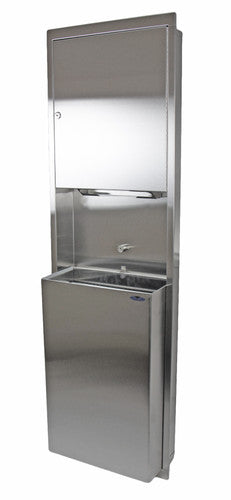 Frost F-422C - Surface mounted Multi-Purpose Combination Towel / Waste Receptacle