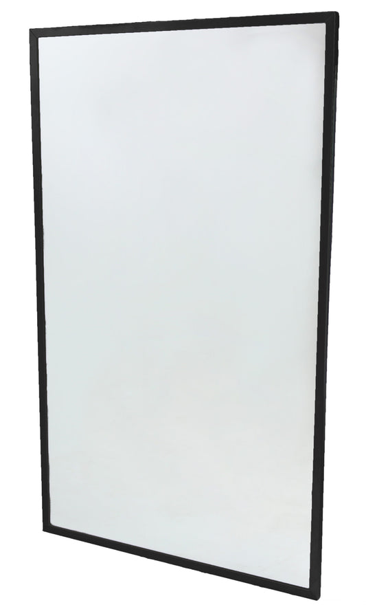 Frost Black Solid Frame Mirror