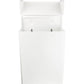 Sanitary napkin disposal Frost white open