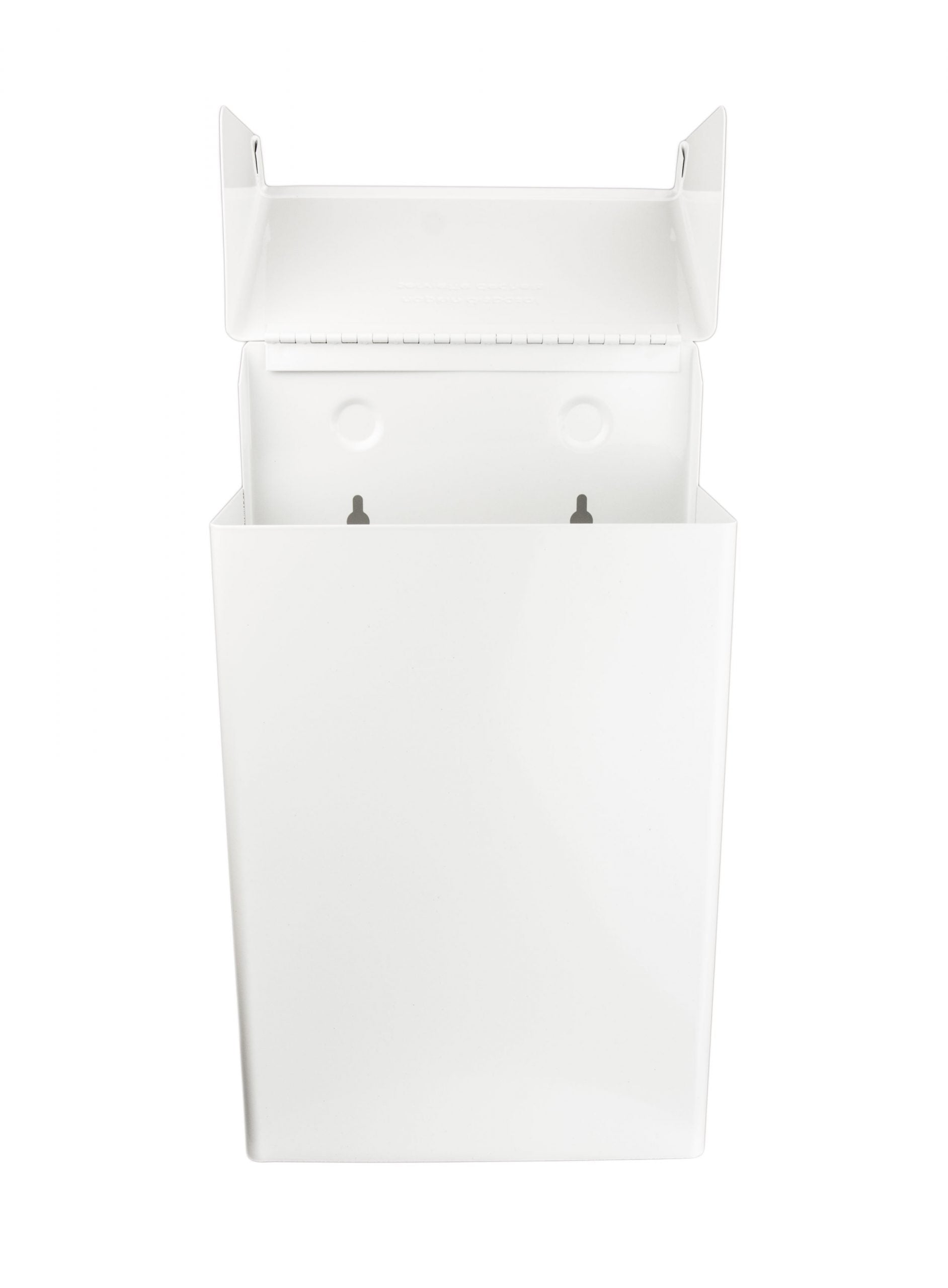 Sanitary napkin disposal Frost white open