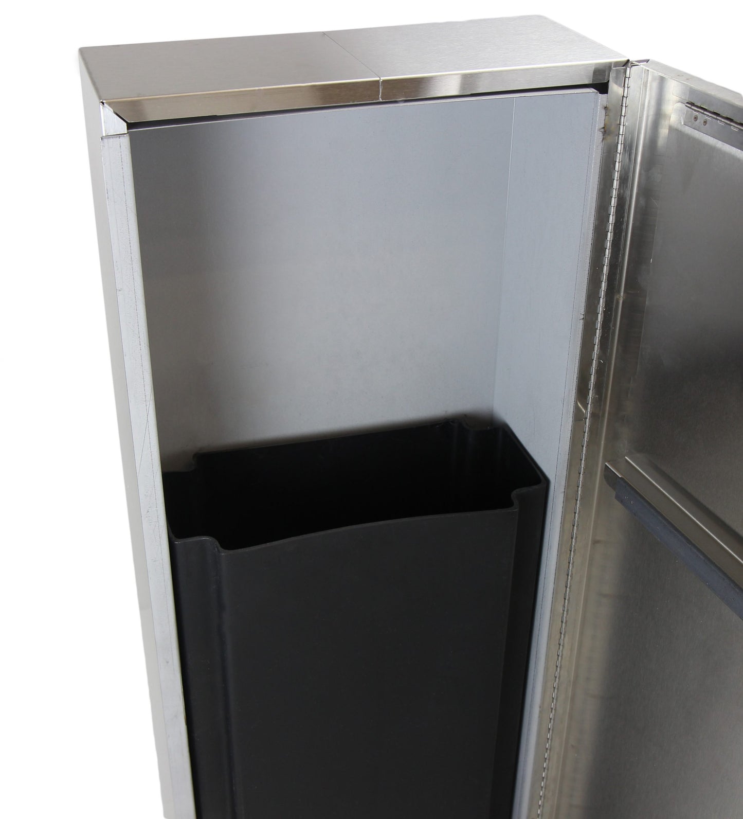 Frost Stainless Steel Waste Receptacle Open View