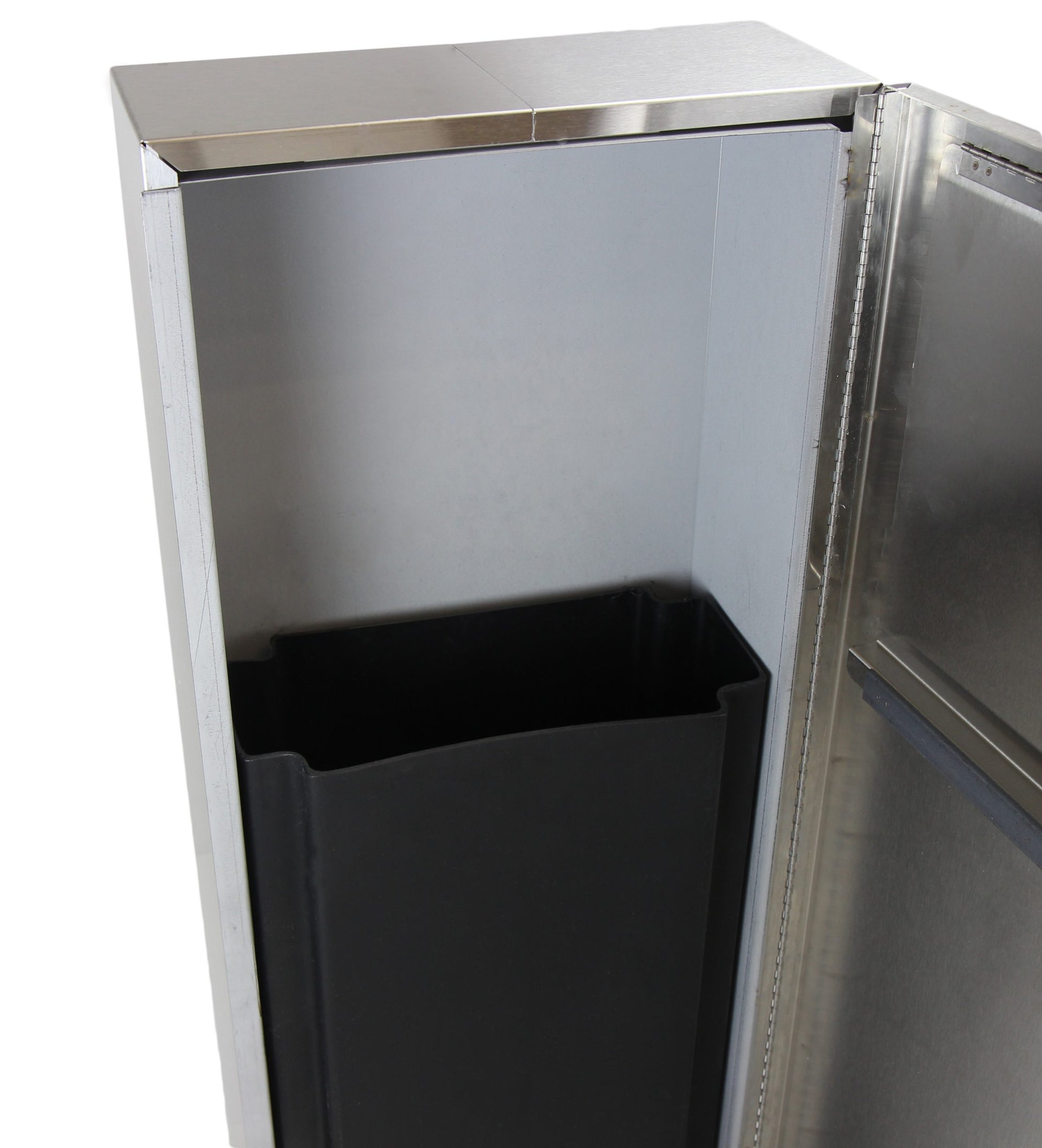 Frost Stainless Steel Waste Receptacle Open View