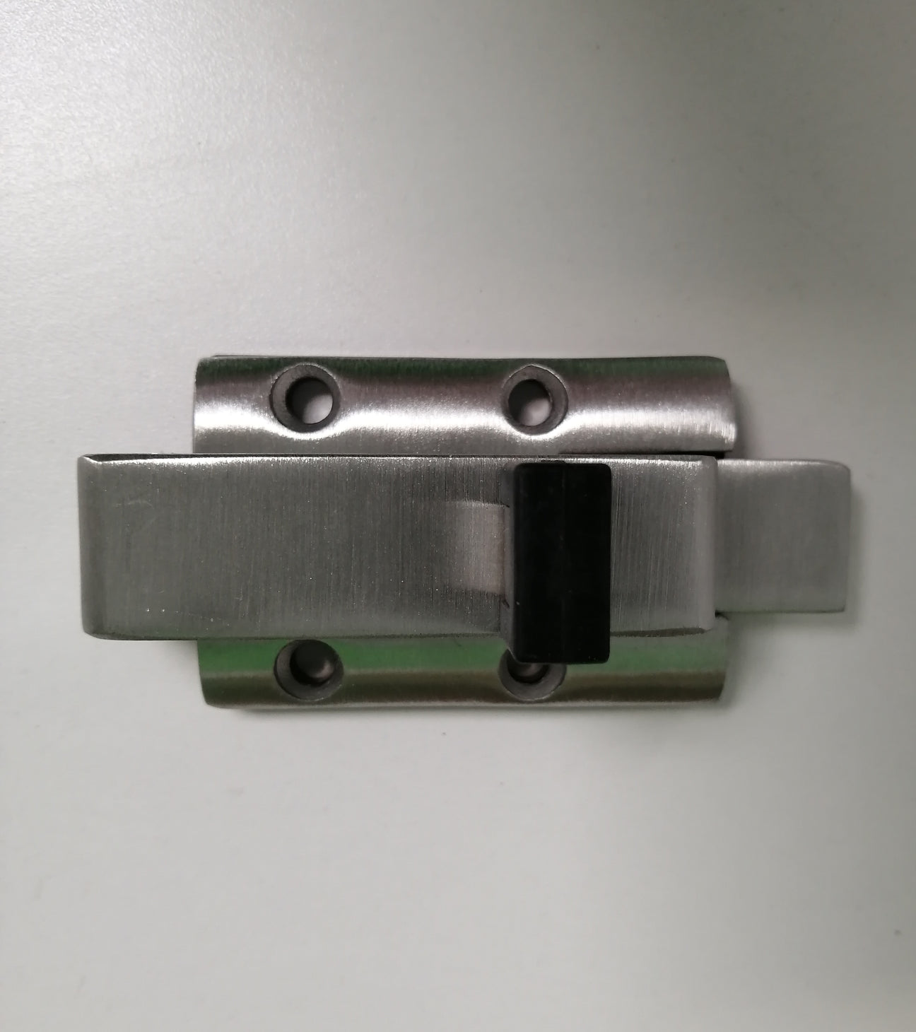 Toilet partition hardware EAD subtle latch