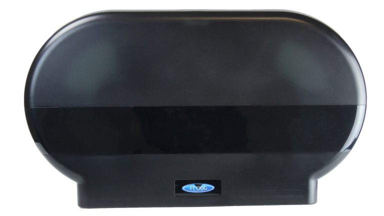 Toilet tissue dispenser Frost black front